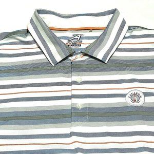Ahead Golf Polo Mens Size 2XL Striped Fit Cacapon Golf Club Shirt